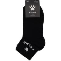 Calcetín mujer deporte tobillero, negro, talla única 36/41 KELME, 3 pares