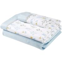 Juego de sábanas Enma, 100% algodón percal EROSKI