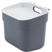 Cubo de basura gris Ready to collect 5 litros CURVER, 25x25x19 cm