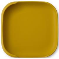 Plato cuadrado mostaza con ventosa de silicona INTERBABY, 250 ml Plato cuadrado mostaza con ventosa de silicona INTERBABY, 250 ml