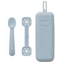 Portacubiertos de silicona color azul INTERBABY Portacubiertos de silicona color azul INTERBABY