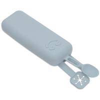 INTERBABY silikonazko mahai-tresna euskarri urdina