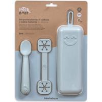 INTERBABY silikonazko mahai-tresna euskarri urdina