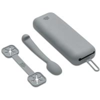 Portacubiertos gris de silicona INTERBABY