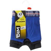 Bóxer infantil algodón elástico, negro/azul talla 8 ECODIM, pack 3 uds