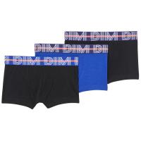 Bóxer infantil algodón elástico, negro/azul talla 8 ECODIM, pack 3 uds