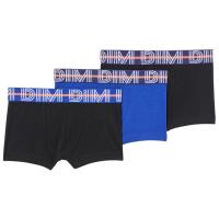 Bóxer infantil algodón elástico, negro/azul talla 12 ECODIM, pack 3 uds
