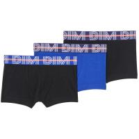 Bóxer infantil algodón elástico, negro/azul talla 10 ECODIM, pack 3 uds
