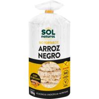 Tortita de arroz negro-cúrcuma bio SOLNATURAL, paquete 100 g Tortita de arroz negro-cúrcuma bio SOLNATURAL, paquete 100 g