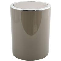 Cubo As Kamaka polipropileno color topo, tapa basculante, 19x24,2 cm MSV, 6 litros