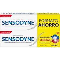 Dentífrico SENSODYNE SENSIBILIDAD&ENCÍAS, pack 2x75 ml
