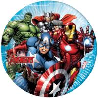 Plato de cartón FSC Avengers Mighty, Ø23 cm, pack 8 uds Plato de cartón FSC Avengers Mighty, Ø23 cm, pack 8 uds