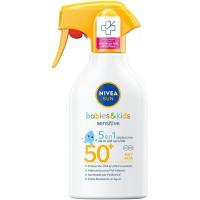NIVEA BABIES&KIDS SENSITIVE eguzki babesa FP50+, pistola 270 ml