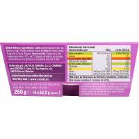 Queso fresco sin lactosa EROSKI, pack 4x62,5 g