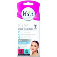 VEET PURE aurpegia depilatzeko bandak, kutxa 40 ale