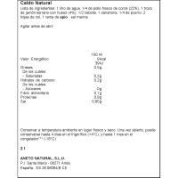 Caldo de pollo con jamón ANETO, pack 2x1 litro