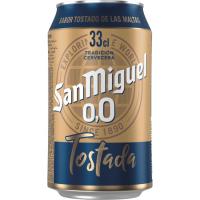 Cerveza tostada 0,0 SAN MIGUEL, lata 33 cl