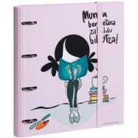 Carpeta block 4 anillas A4, Munduan MUXOTE, 1 ud