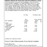 Biscuit Lc NUTELLA, bolsa 41,4 g