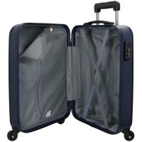 Trolley cabina Flex marino ABS, 4 ruedas, cierre combinación ROLL ROAD, 40x55x20cm