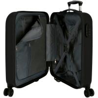 Trolley cabina Camboya negro ABS 4 ruedas cierre combinación ROLL ROAD, 40x55x20cm