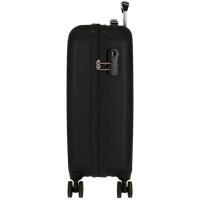 Trolley cabina Camboya negro ABS 4 ruedas cierre combinación ROLL ROAD, 40x55x20cm