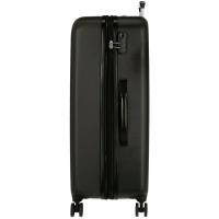 Tolley mediano Camboya negro ABS 4 ruedas cierre combinación ROLL ROAD, 48x68x26cm