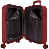 Trolley cabina Galaxy rojo ABS, 4 ruedas, cierre combinación ROLL ROAD, 40x55x20cm