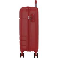Trolley cabina Galaxy rojo ABS, 4 ruedas, cierre combinación ROLL ROAD, 40x55x20cm