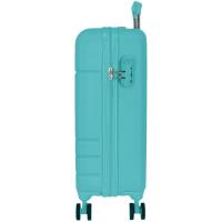 Trolley cabina Galaxy turquesa ABS 4ruedas cierre combinación ROLL ROAD,40x55x20cm
