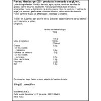Pan de hamburguesa xs NUTIFREE, paquete 110 g