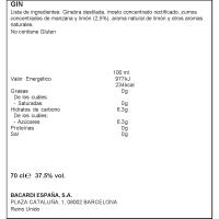 Ginebra BOMBAY PRESSÉ, botella 70 cl