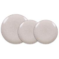 Vajilla Ivory Salvora loza: 4 llanos 27cm, 4 hondos 23cm 4 postre 19cm SANTA CLARA