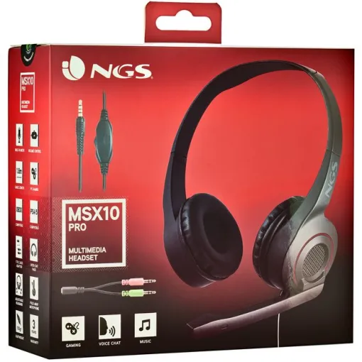 Auriculares PC diadema micrófono negro MSX10 Pro NGS