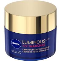Crema reparadora antimanchas noche NIVEA LUMINOUS, tarro 50 ml