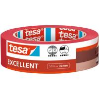 TESA Excellent margotzeko zinta itsasgarri gorria, 50 m x 30 mm