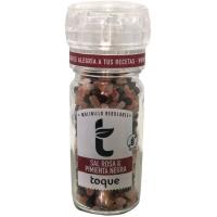 TOQUE Himalayako gatz arrosa eta piperbeltzeko errota, potoa 90 g