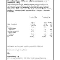 Chocolate Raffaello FERRERO, tableta 90 g