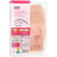 Jamón cocido EROSKI BASIC, bandeja 300 g