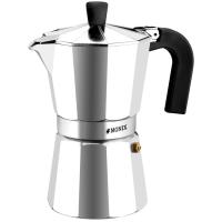 Cafetera de aluminio Vitro Express, apto para cocinas eléctricas, gas y vitrocerámica MONIX, 9 tazas