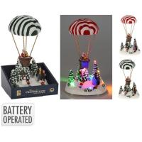 Globo Papa Nöel Navideño, con luz led, 27 cm, surtido ¿Cuál te llegará?, 1 ud