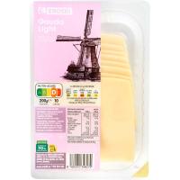 Lonchas de queso Gouda lignt EROSKI, 200g