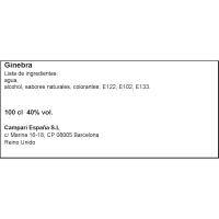 Ginebra BULLDOG, botella 1 litro