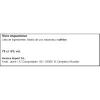 TOSO Moscato Sprintoso ardoa, botila 75 cl