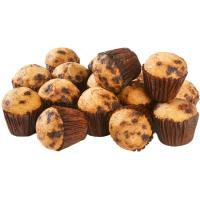 Mini magdalena con pepitas de chocolate EROSKI, bolsa 250 g