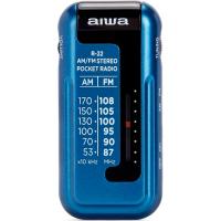 Radio portátil con auriculares azul, a pilas, R-22BL AIWA