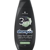 Champú 3en1 limpieza profunda SCHWARZKOPF, bote 400 ml