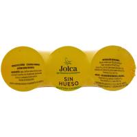 Aceituna negra sin hueso JOLCA, pack 3x50 g