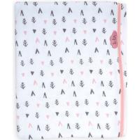 TI-TIN Puntuzko haur-oihala, erabilera anitzekoa, galburuak, arrosa, % 100 kotoia