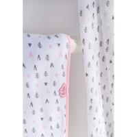 Arrullo de punto multiusos espigas rosa, 100% algodón TI-TIN